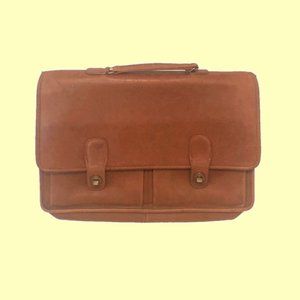 Vintage Coach messenger tanned cowhide briefcase
